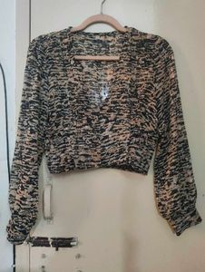 Animal Print Crop Top