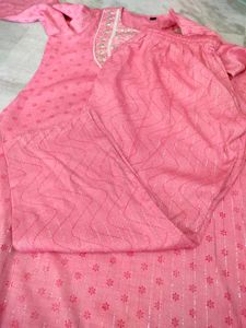 Pink Embellished Kurta Set new