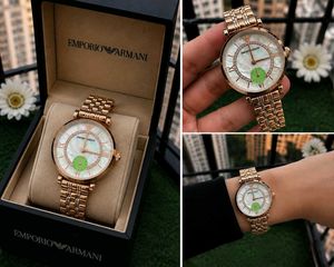 EMPORIO ARMANI LADIES WATCH ⌚Mother-of-Pearl Style