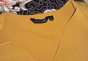 Mustard Belted Blouse