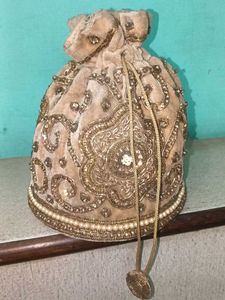 Designer potli velvet handbag