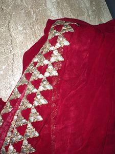 Fushia Pink Embellished Saree