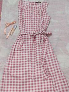 gingham print dress 🌸🫧