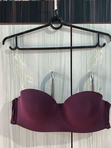 Burgundy Smocked Tube Top
