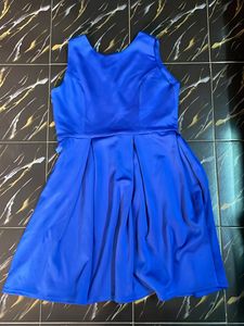 Formal Blue Flare Dress