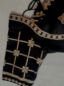 Elegant Black Embroidered Blouse