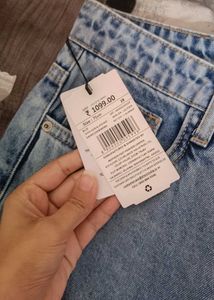 Frilled Hem Flared Jeans
