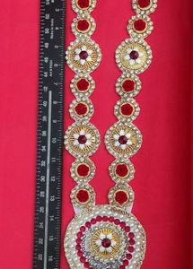 Decorative Pooja Garland - Red and Gold