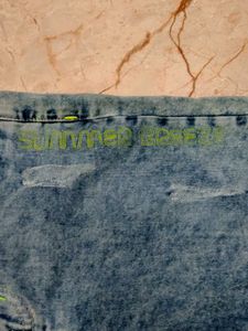 kids weare blue jean short