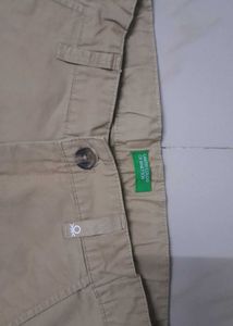 Benetton Kids Beige Trousers