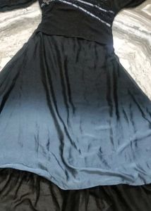 Elegant Black Beaded Dress