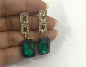 Emerald Dangle Earrings