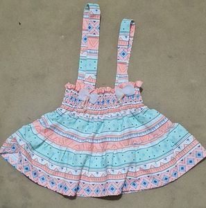 Charming Tiered Ruffle Pinafore Dress