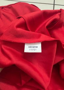 Chic Red A-Line Dress