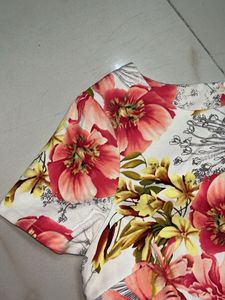 Vibrant Floral Print Blouse
