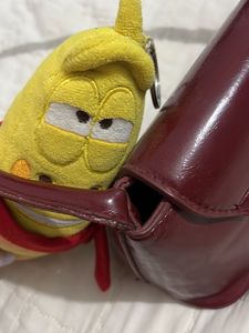 red maroon elegant hand bag