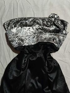 Elegant Black &amp; White Party Dress