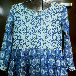 Anouk Blue Flared Kurta