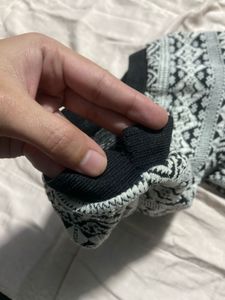 Patterned Mini Skirt