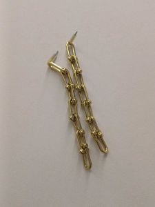 Gold-Tone Chain Link Dangle Earrings