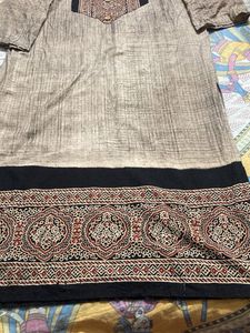 azrak printed cotton kurtyazrak printedcotton kurt