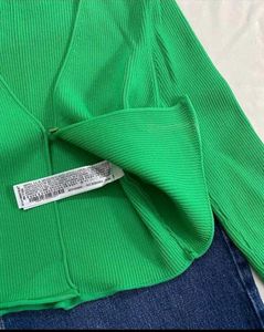 Zara Green Knit Cardigan