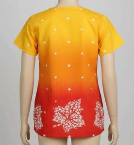 Red &amp; Yellow Printed Tunic Top