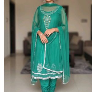Elegant Green anarkali Suit