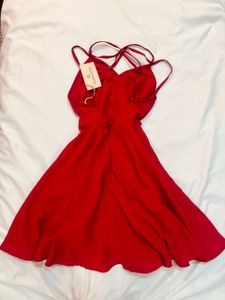 Red Sleeveless Mini Dress