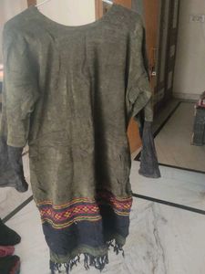 Embroidered Kurta with Tassel Detail