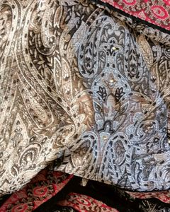 Paisley Print Saree with Blouse