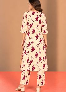 Floral Print Kurta with Pants Set