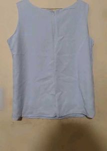 Sleeveless Light Blue Top