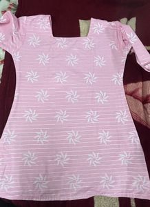 Pretty Pink Floral Kurta