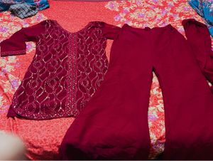 partywear kurta set with dupatta