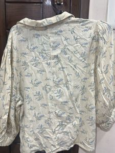Floral Puff Sleeve Blouse