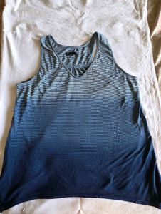 Blue Ombre Striped Top