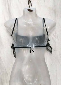 21245. Sheer Lace Bralette with Bow Detail