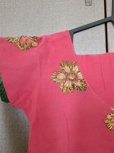 Pink Saree