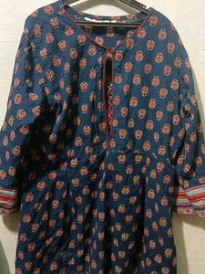 Blue Printed Kurta