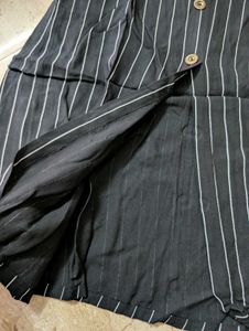 Striped Black Kurta