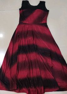 Stunning Red &amp; Black Ombre Gown