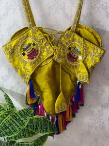 Vibrant Yellow Embroidered Blouse