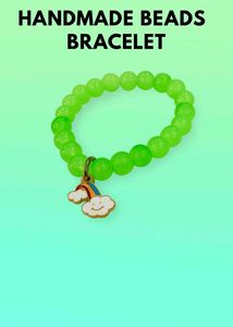 Handmade Green Beaded Bracelet