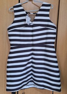 ELLE Striped Mini Dress