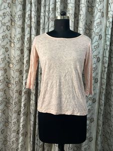 Light Pink 3/4 Sleeve Top