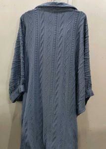 Stylish Blue Cable Knit Co-ord Set