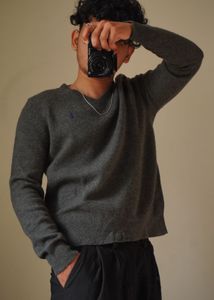 Ralph Lauren Grey Knit Sweater