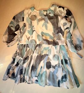 Stylish Tiered Print Kurta top