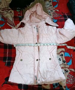 Premium Girl's Puffer Jacket with Genuine Fur